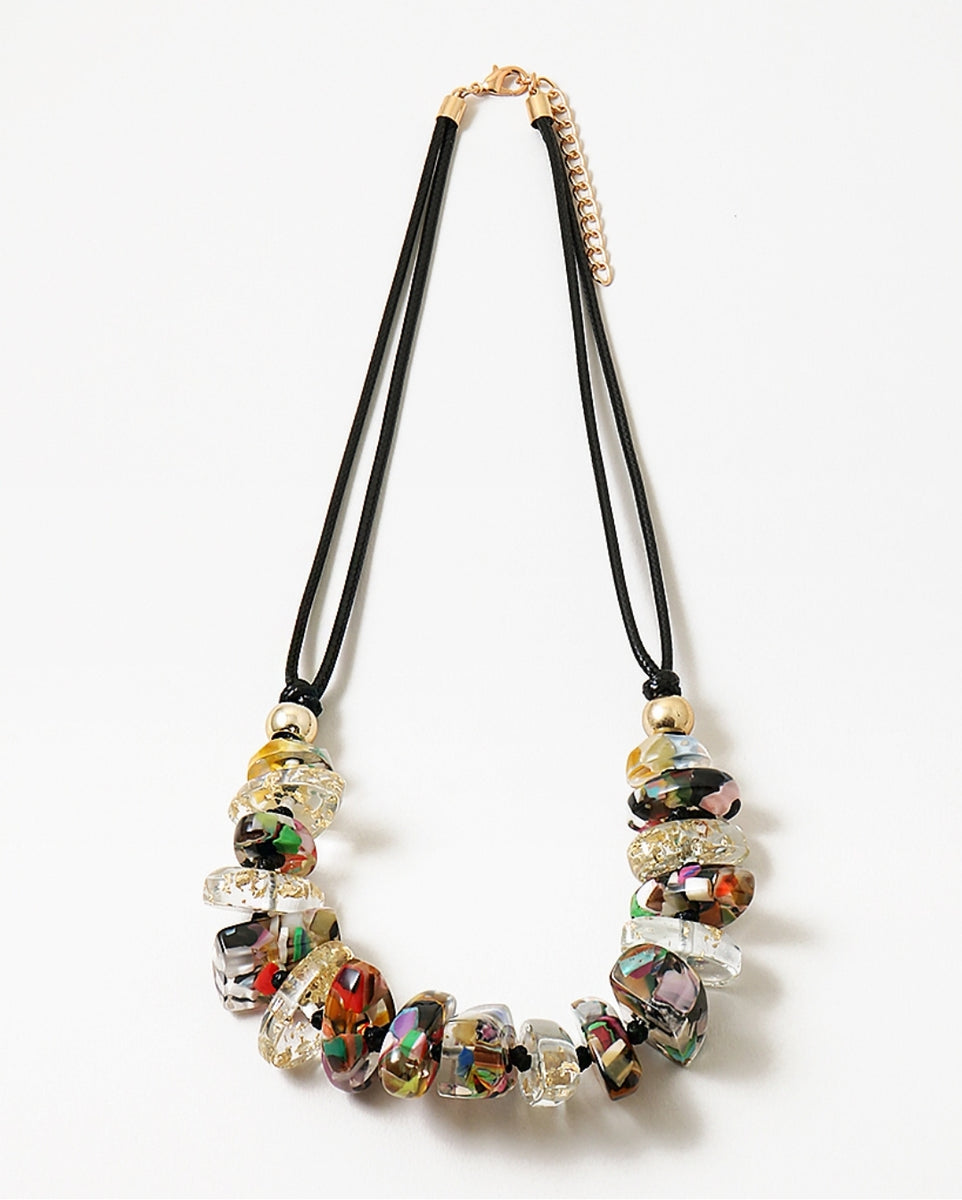 Lucite Rainbow Necklace Fine and Funky