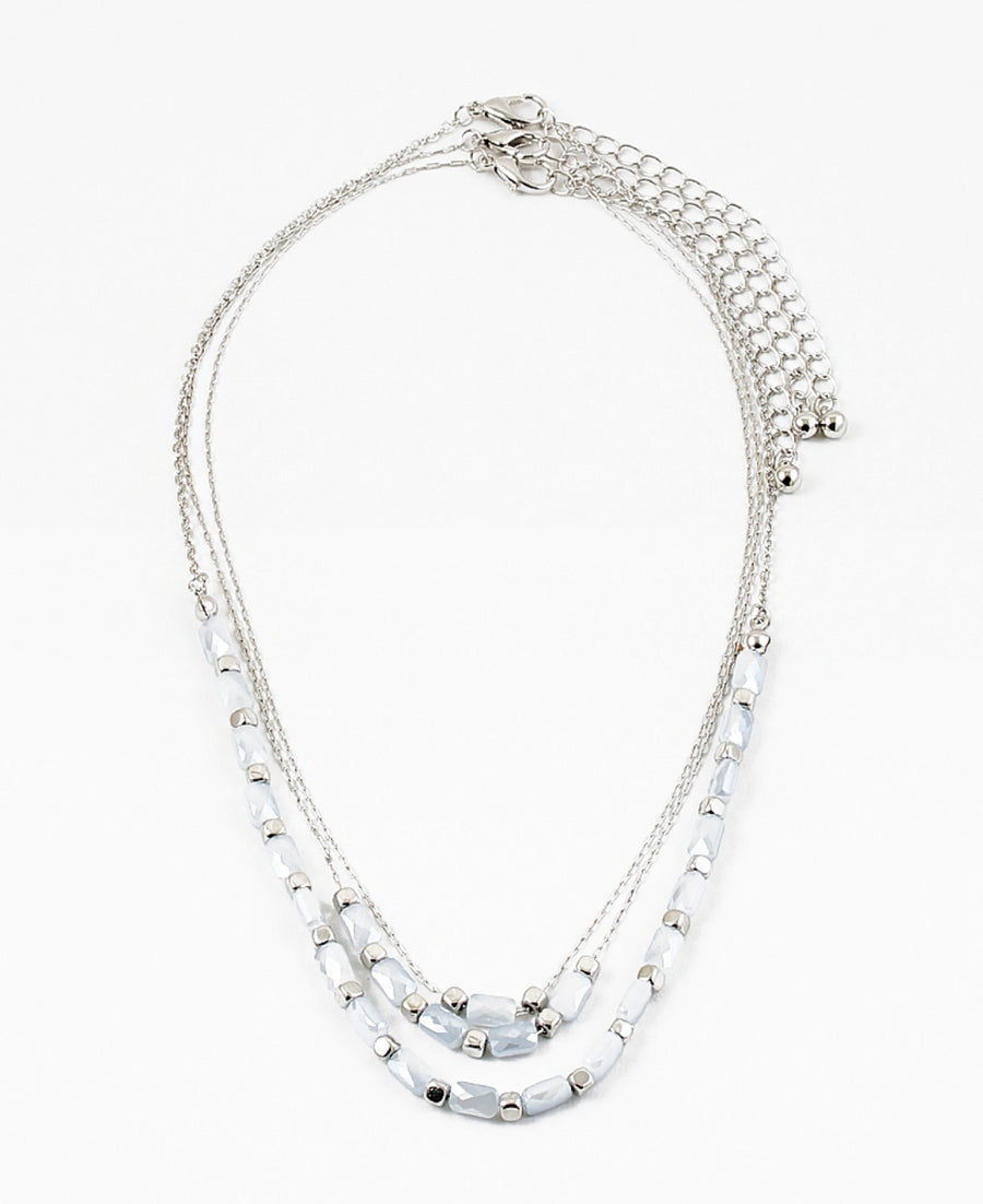 Grey & silver Necklace