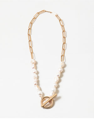Gold pearl Necklace