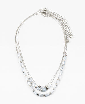 Grey & silver Necklace